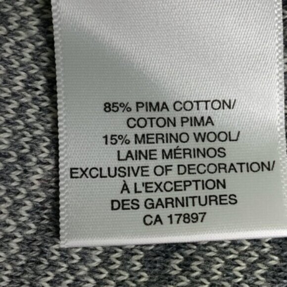 Banana Republic Gray Ruffle Cotton Wool Cardigan - Picture 7 of 8